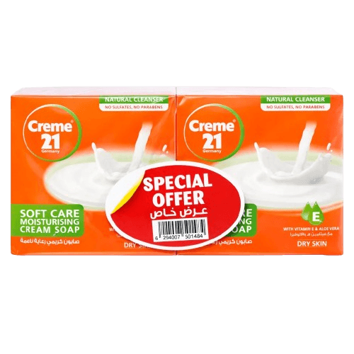 Creme 21 Cremey Moisturising Soap 4 x, 125g