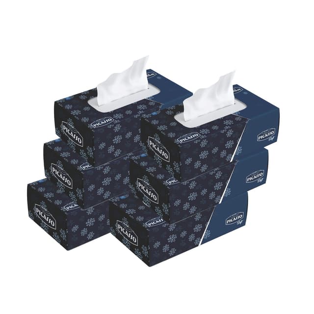 Picasso Soft Tissue Meppco Facial Care 2 Ply 6 x 150 Pulls