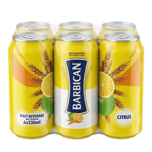 Barbican Citrus Non-Alcoholic Malt Beverage 6 × 330ml