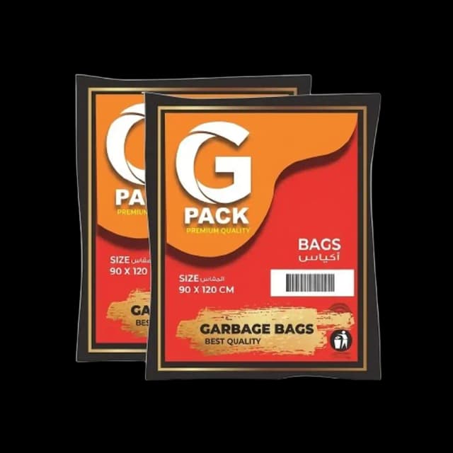 G Pack Garbage Bags 90x120 cm 60 Gallon 2 pcs