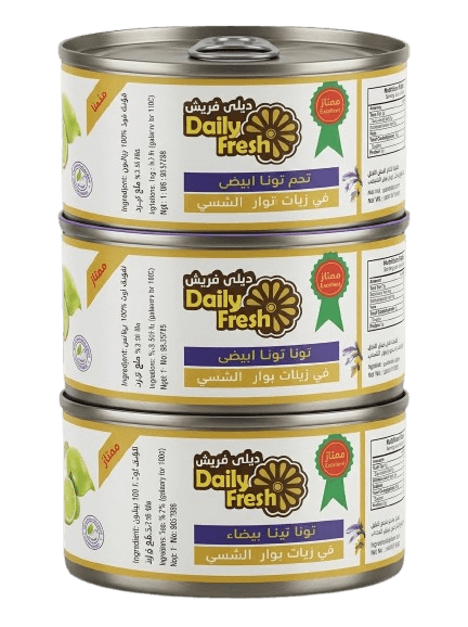 Daily Fresh Solid White Meat Canned Tuna 3 x 185g