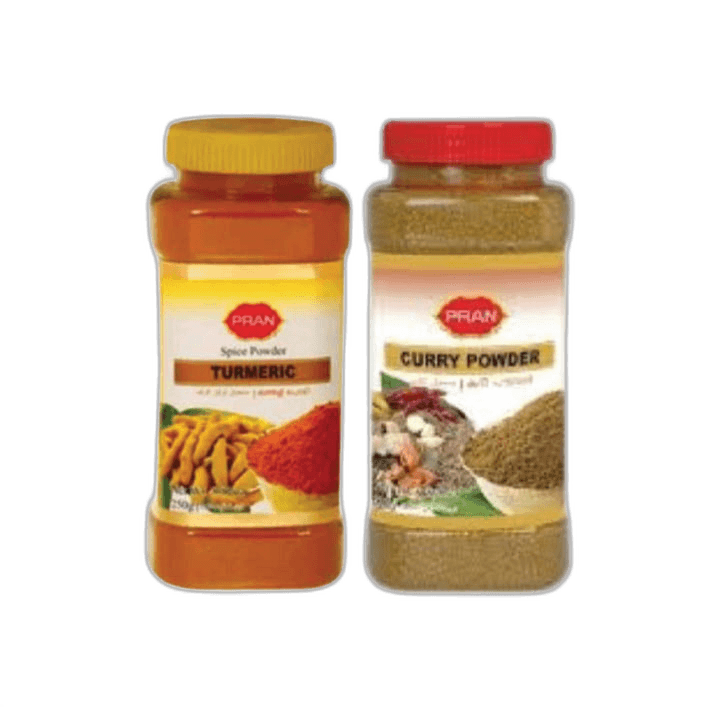 Pran Turmeric Powder 225 g + Curry Powder 225 g