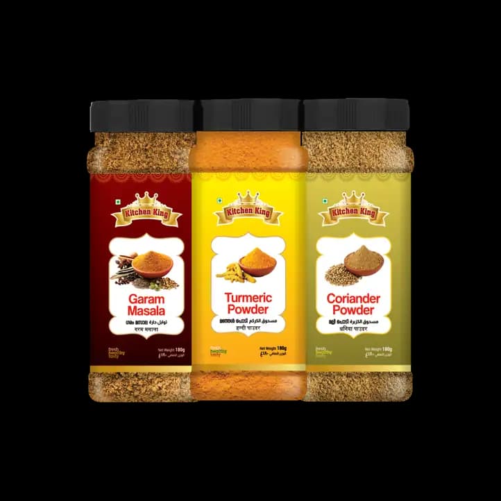 Kitchen King Garam + Turmeric + Coriander 3 Pack *, 180g