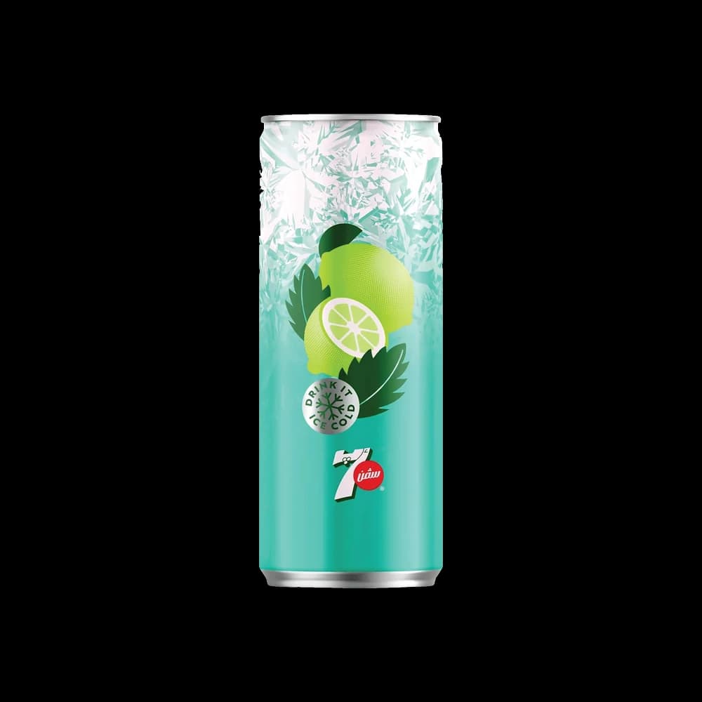 7UP Mojito Lemon Mint Zero Sugar Can, 250ml