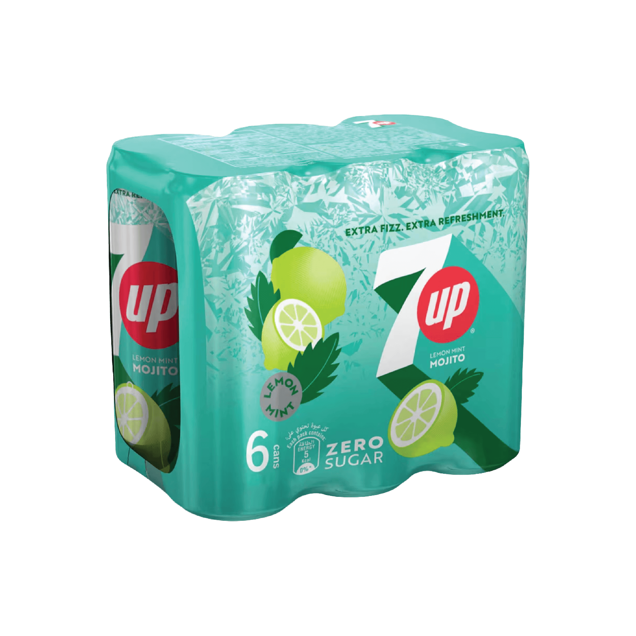7UP Mojito Lemon Mint Zero Sugar Can 250 ml x 6