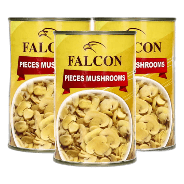 Falcon Pieces & Stem Mushrooms 425 g (3 Pack)