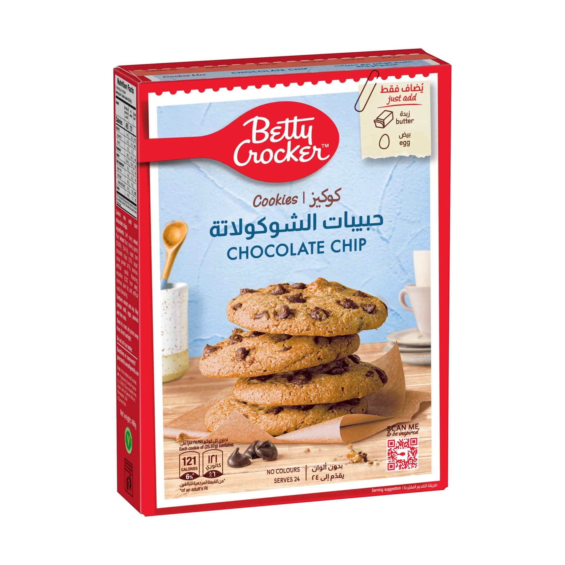 Betty Crocker Chocolate Chip Mix, 496g