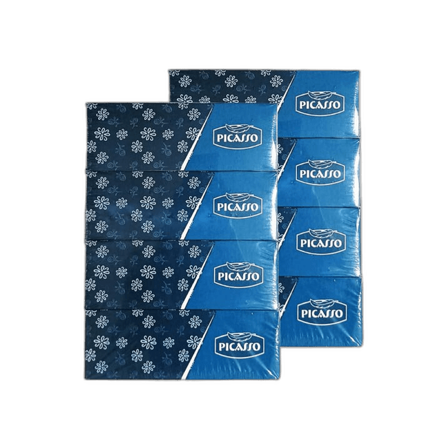 Picasso Soft Facial Tissue 2 Ply 8 Pack* 150 Sheet