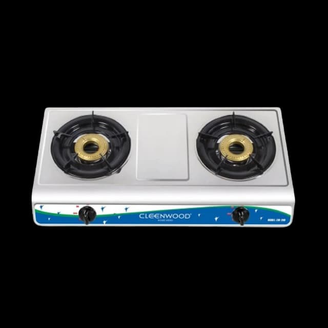 Cleenwood Stainless Steel 2 Burner Gas Stove CW-260