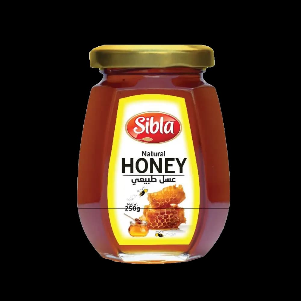 Sibla Honey Octa Glass Jar 250g