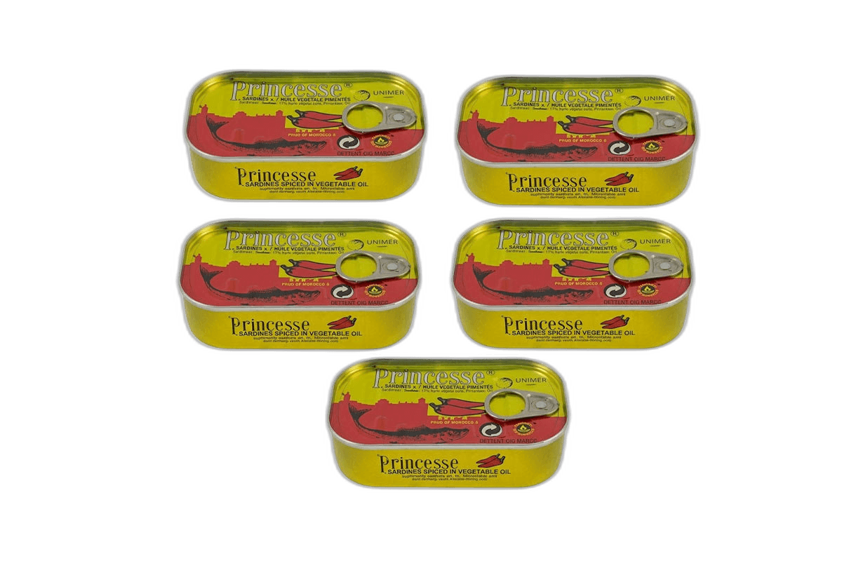 Princess Sardine Chilli 5 x 125 g
