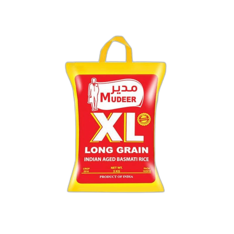 Mudeer XL Long Grain Basmati Rice, 5kg