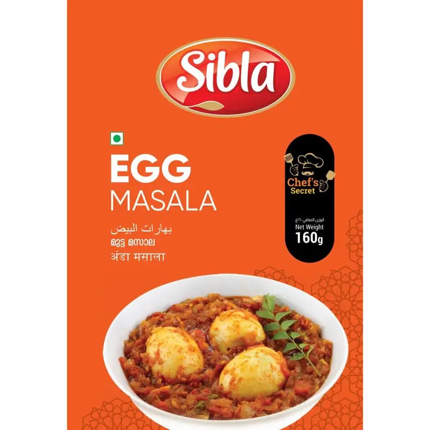 Sibla Egg Masala, 160g Box