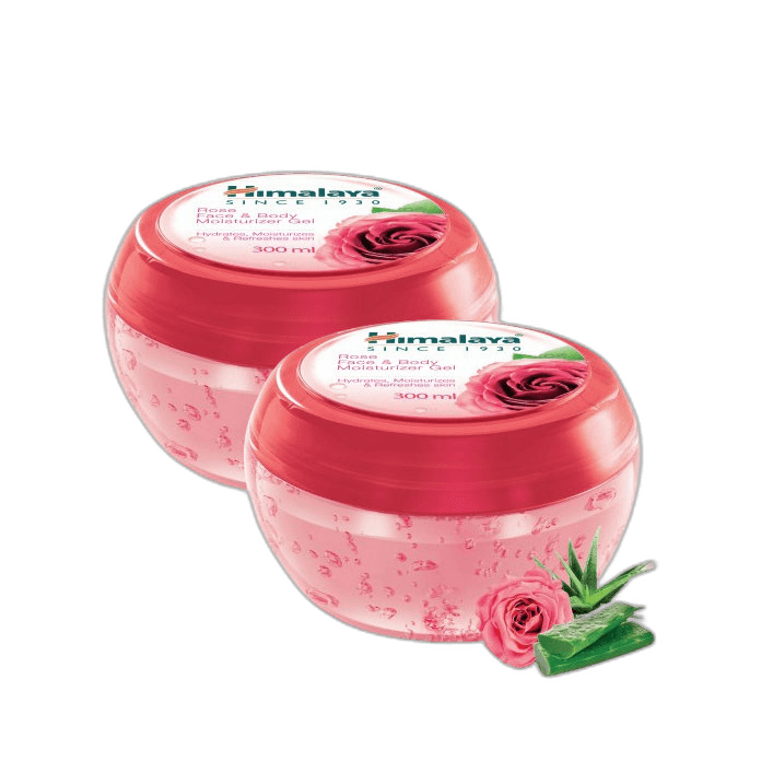 Himalaya Rose Face & Body Moisturizer Gel 2 x 300 ml