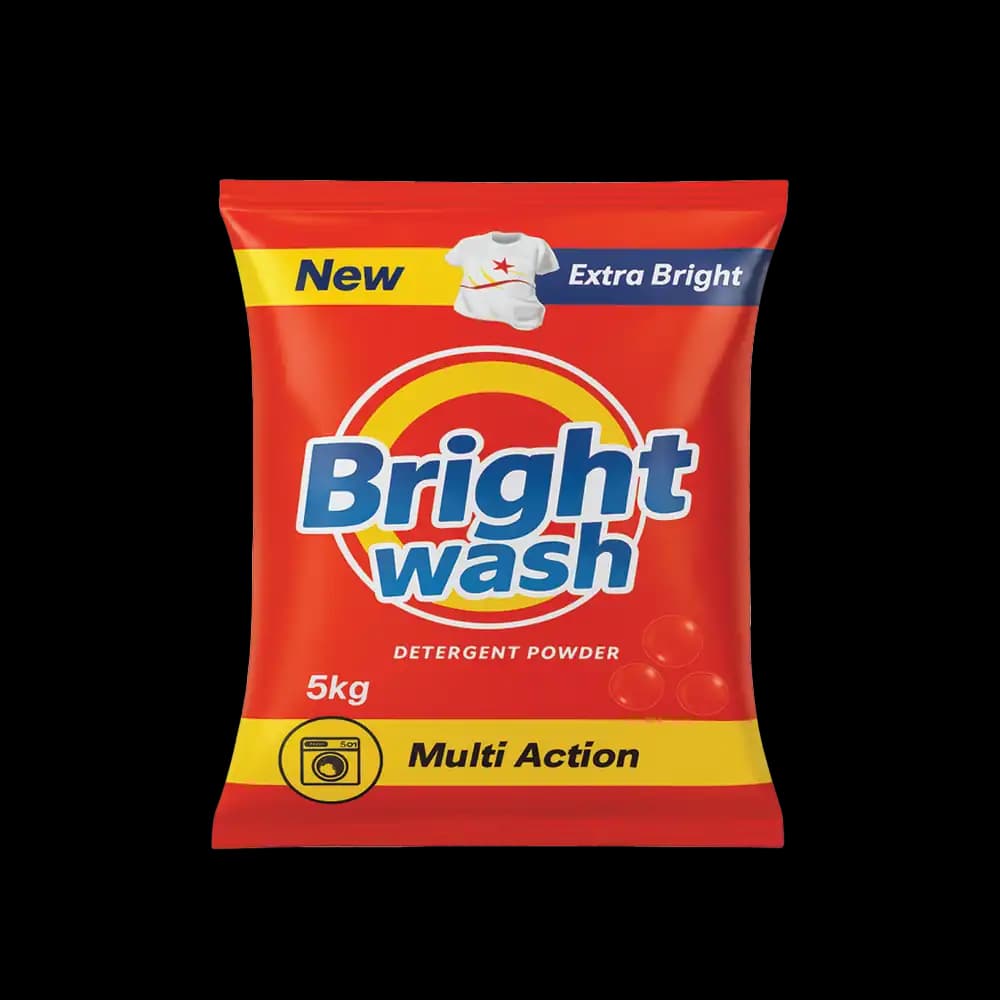 Bright Wash Detergent Powder, 5kg Pouch