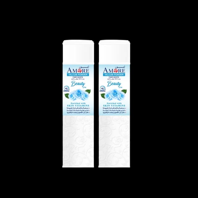 Amore Fair White Talcum Powder Beauty 250 g x 2