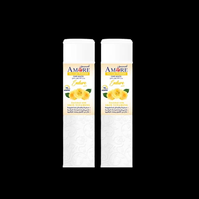 Amore Fair White Talcum Powder Endure 250 g x 2