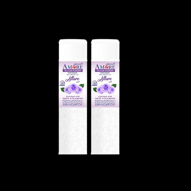 Amore Fair White Talcum Powder Allure 250 g x 2