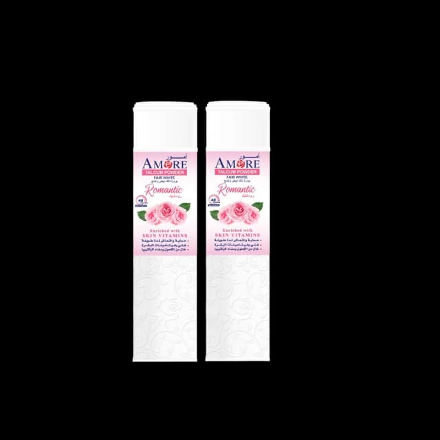 Amore Fair White Talcum Powder Romantic 250 g x 2