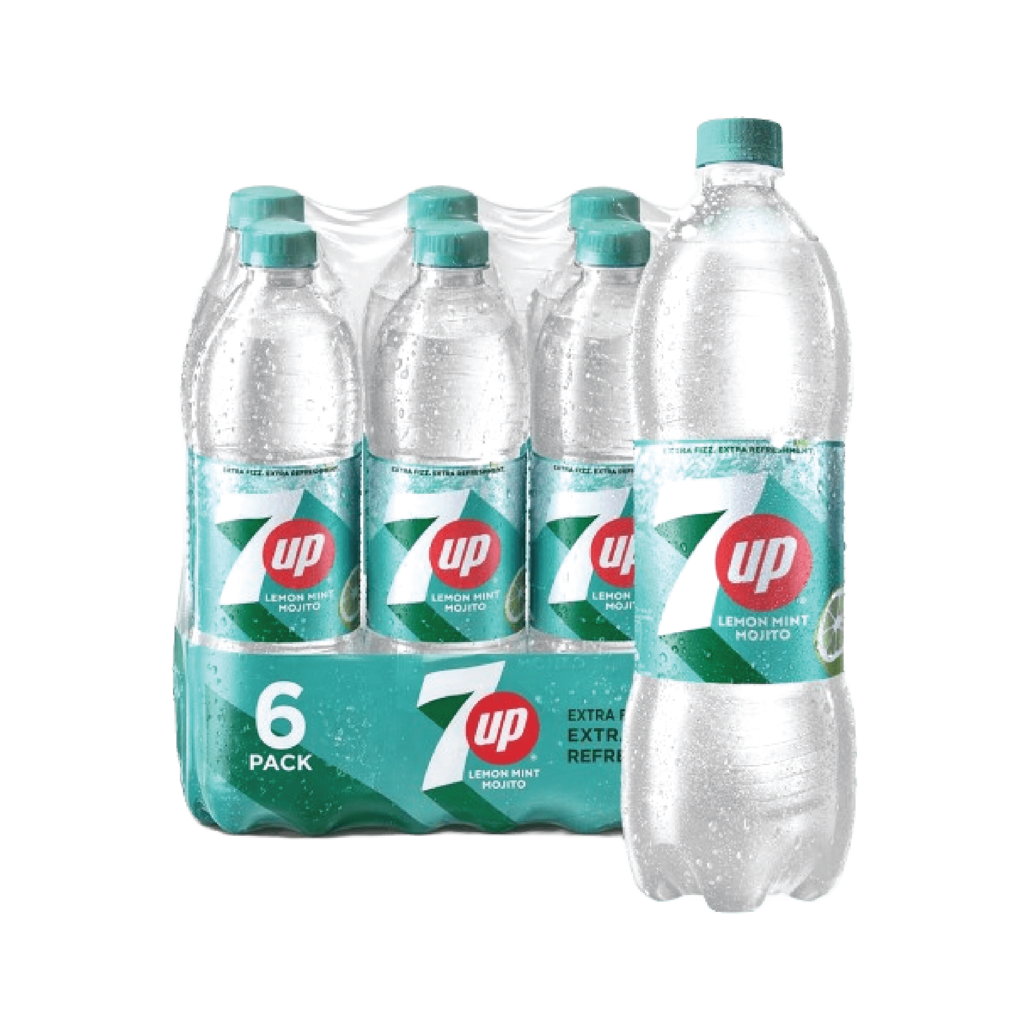 7UP Mojito Lemon Mint Zero Sugar Soft Drink PET Bottle 6 x, 1.25L – Bulk Pack Kuwait