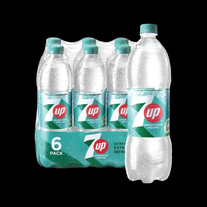 7UP Mojito Lemon Mint Zero Sugar Soft Drink PET Bottle 6 x, 1.25L – Bulk Pack Kuwait