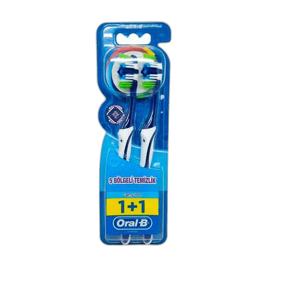 Oral-B T/B Comp 5 Way Clean 40 Med 2 Pack