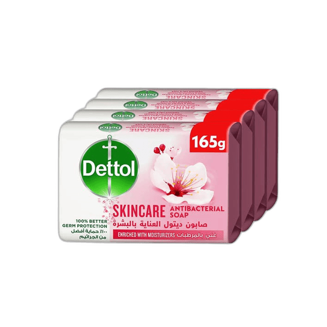 Dettol Skin Care Pink Soap 4 x 165 g
