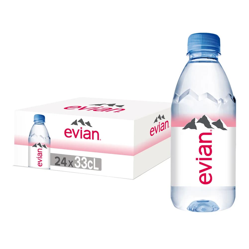Evian Mineral Water 24 x, 330ml