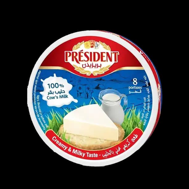 President 8 Pieces Processed Portion Cheese, 120g