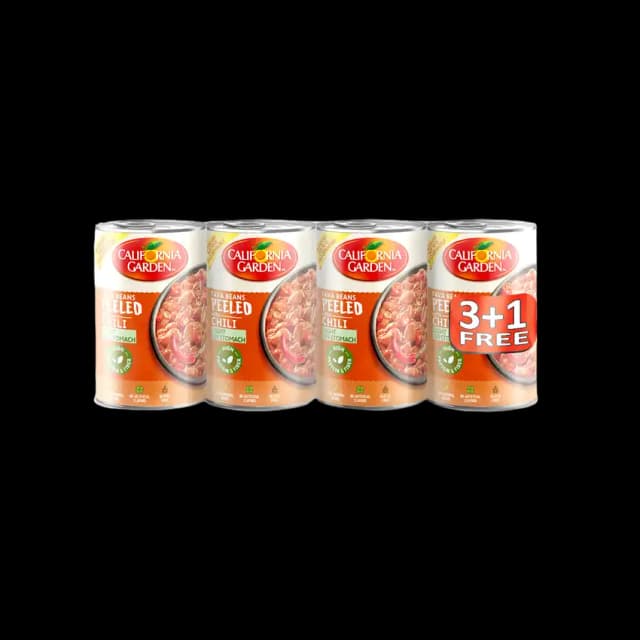 California Garden Foul Peelel with Chilli 4 x, 450g