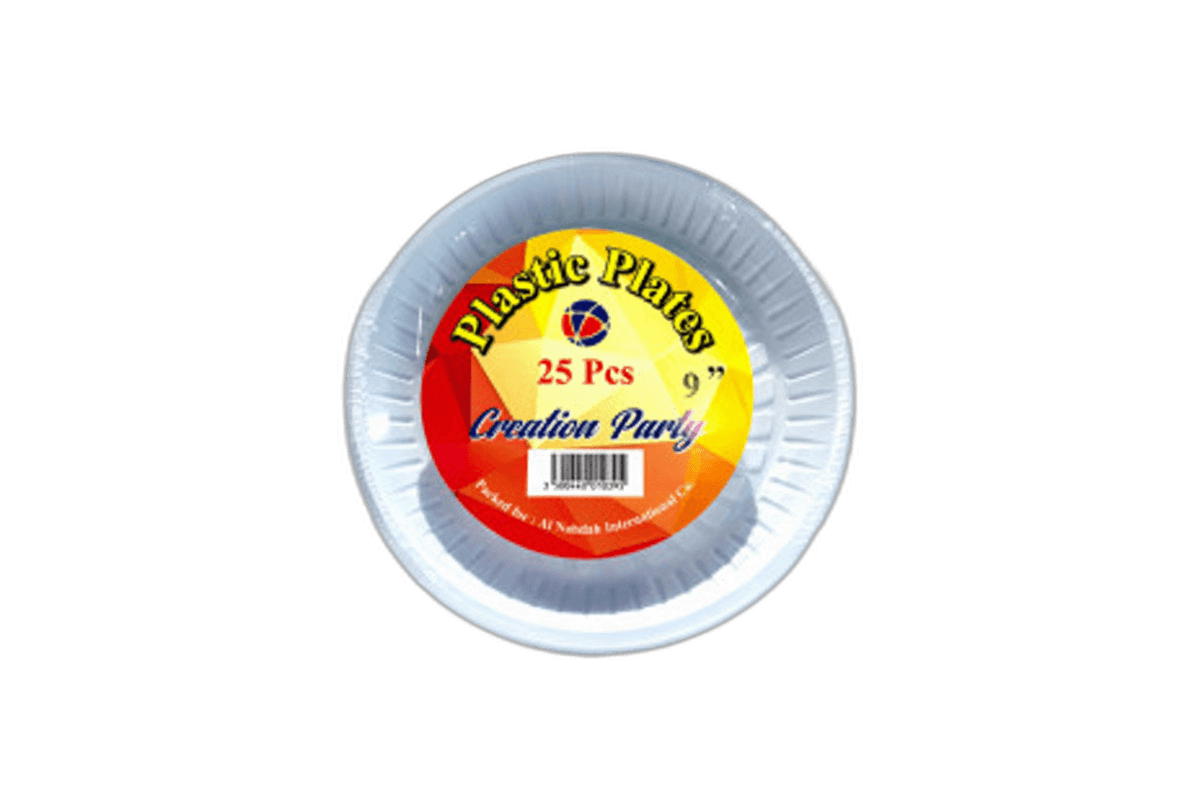 Al Nahdha Plastic Palte 9 25 pcs