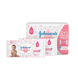 Johnson's Baby Gentile Aloe Wipes 72s - image 7