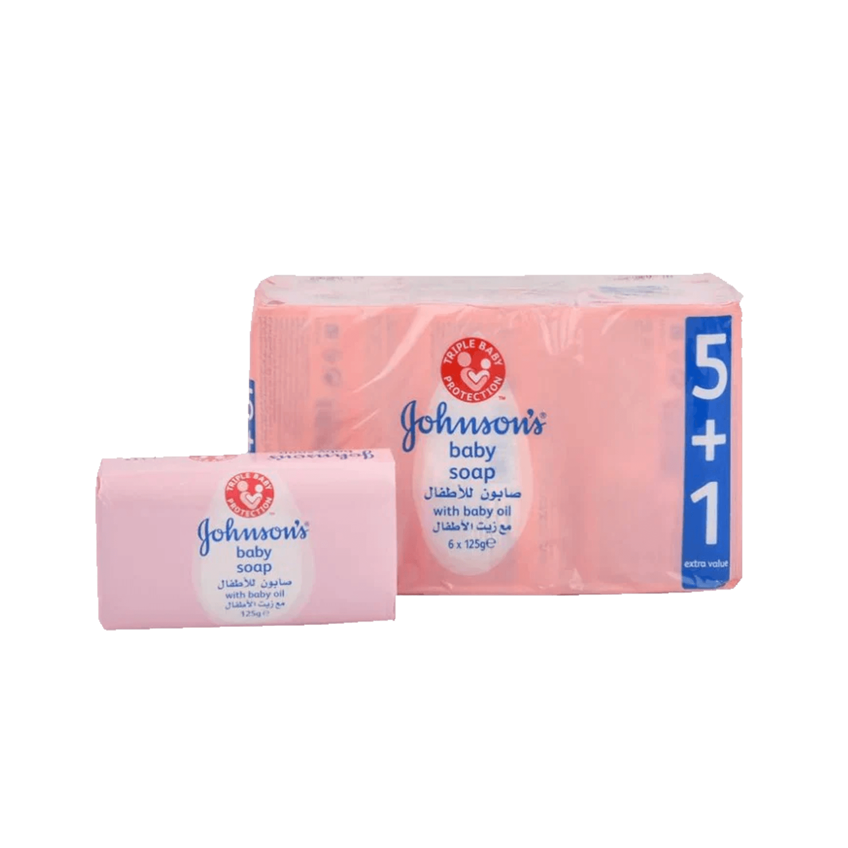 Johnson's Baby Soap with Lotion 6 x, 125g