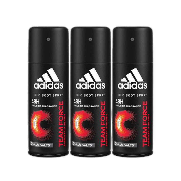 Adidas Body Spray 48h Team Force 3 x 150 ml