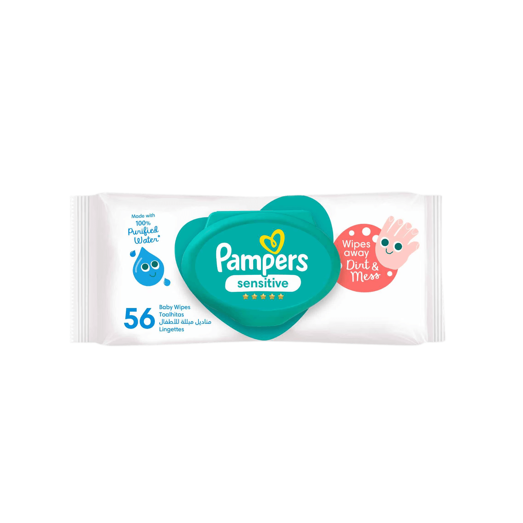 Pampers Baby Wipes Refill Sens 56s