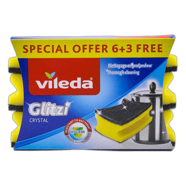 Vileda Glitzi Sponge 9 Pack