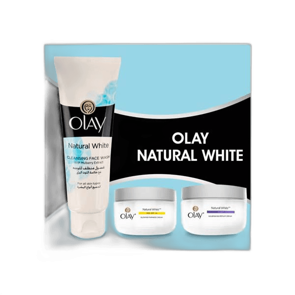 Olay Natural Aura Day Cream + Night Cream, 50g + FW 100ml