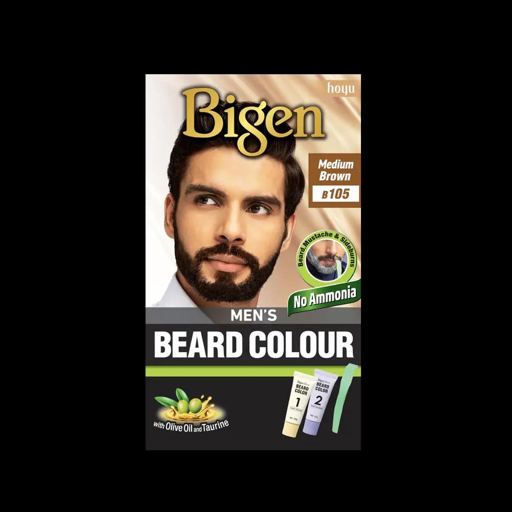 Bigen Men Beard Colour-Medium Brown