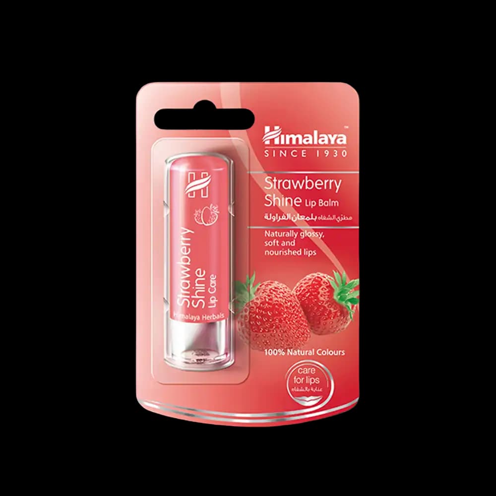 Himalaya Lip Balm Strawberry Shine, 4.5g