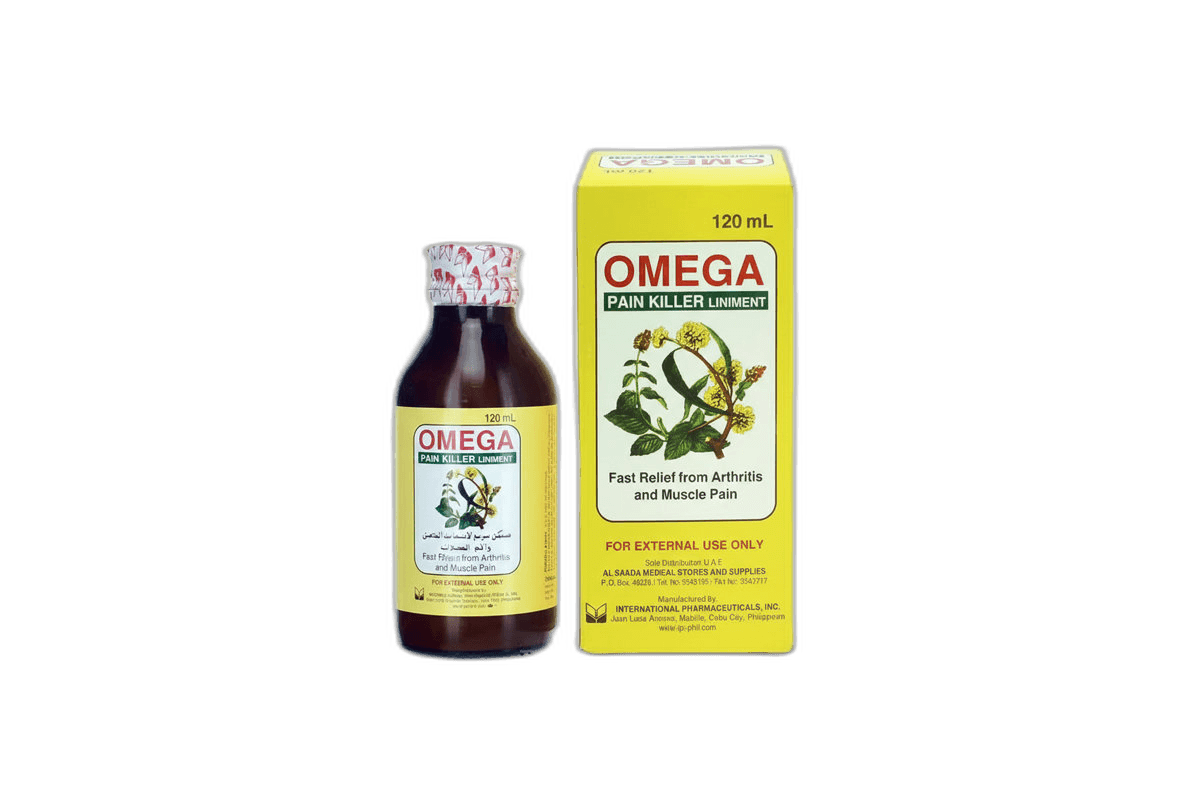 Omega Pain Killer Liniment Oil 120 ml with Box