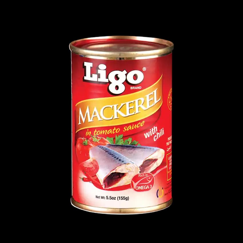 Ligo Mackeral in Tomato Sauce Chilli, 155g