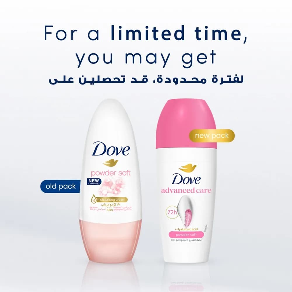 Dove Deodorant Powder Soft Roll on, 50ml