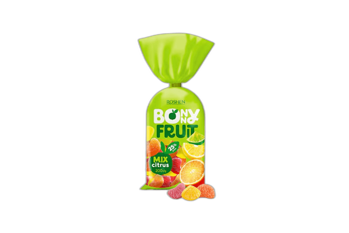 Roshen Bonny Fruit Citrus Mix, 200g