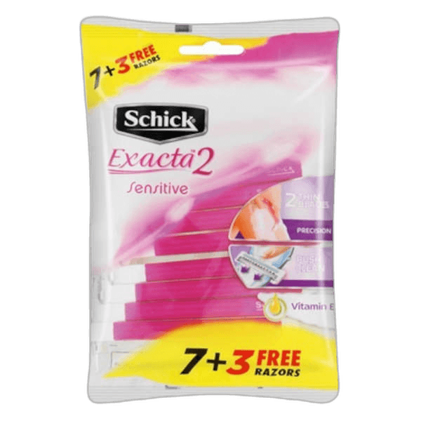 Schick Exacta II Pink Women Razor 10s