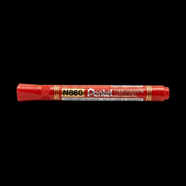 Pentel Chisel Tip Permanent Marker Red - PE-N860