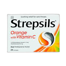 Strepsils Orange with Vitamin C 24 Pack