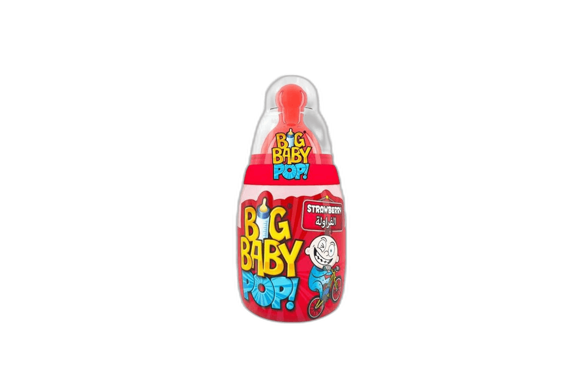 Bazooka Big Baby Strawberry Black, 32g