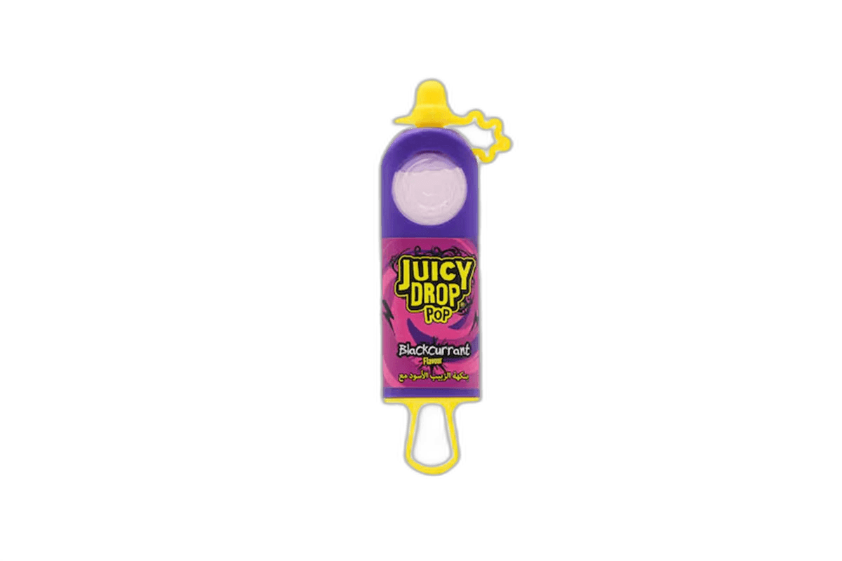 Bazooka Juicy Drop Pop Bl/Curnt Strawberry Candy 26 g