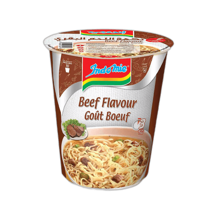 Indomie Cup Noodles Beef Flavour, 62g New