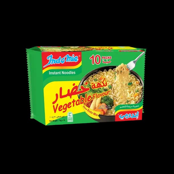 Indomie Vegetable Noodles 10 x, 77g New